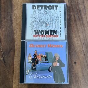 Lot 2 Detroit Women Signed CDs - Sassitude & Rattle Your Cage Motor City Express